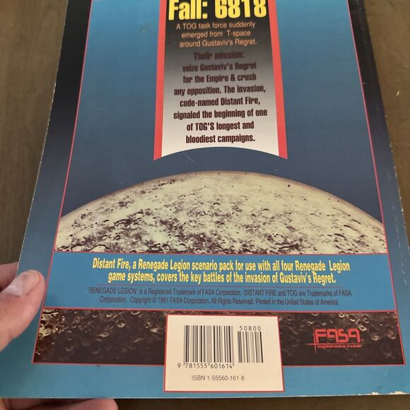 Renegade Legion Distant Fire SC RPG NEW FASA Roleplaying Game Scenario Pack Book - Picture 5 of 5